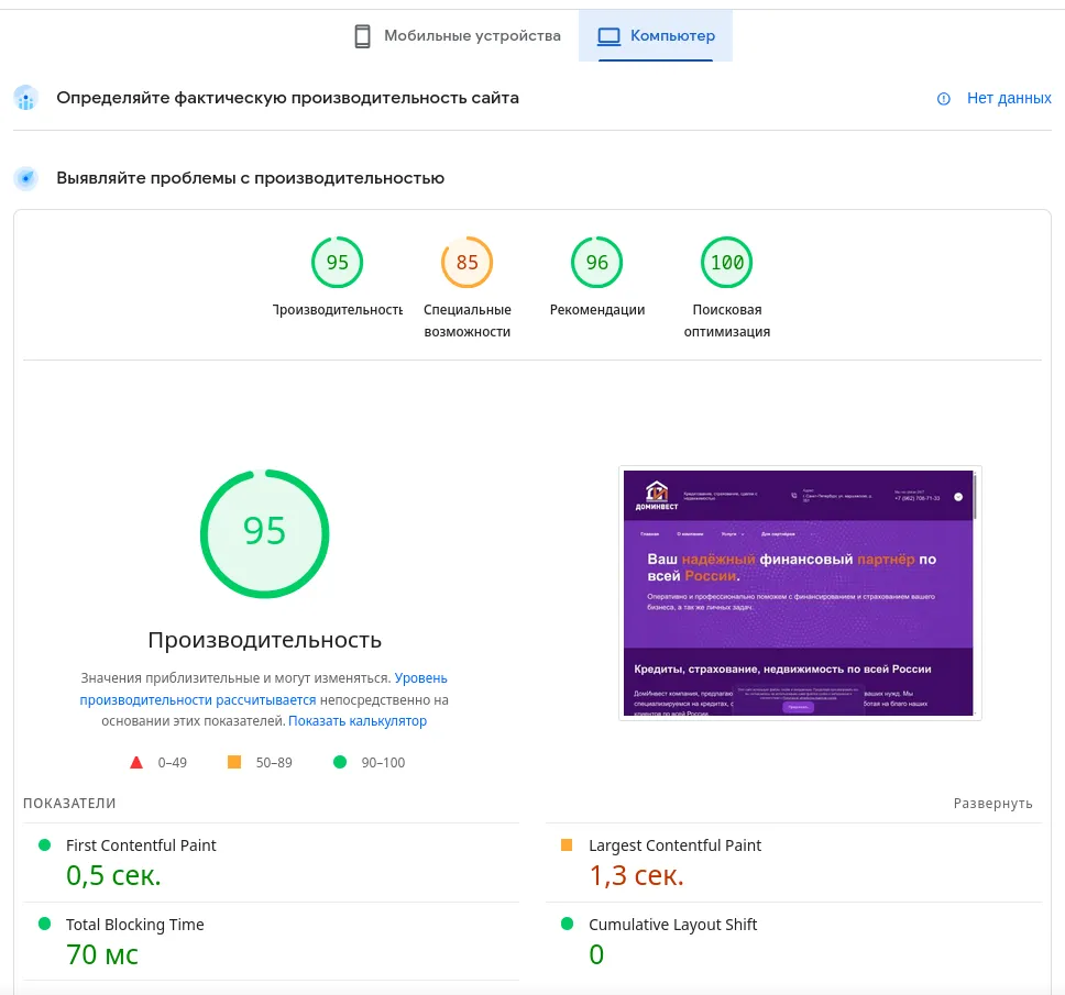 Сайт услуг по продаже страховок и выдаче займов. Megagroup CMS.S3