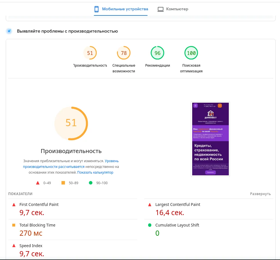 Сайт услуг по продаже страховок и выдаче займов. Megagroup CMS.S3